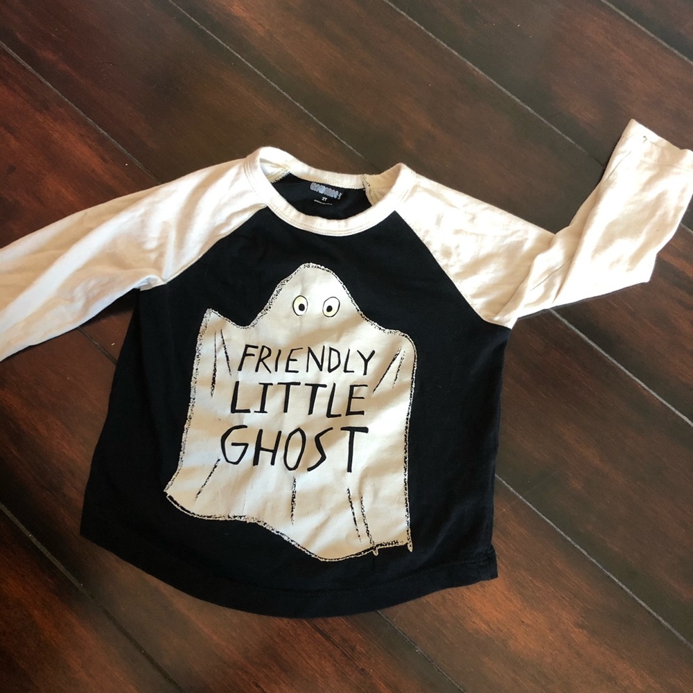 “Friendly Little Ghost” long sleeve toddler shirt